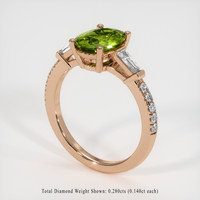 1.47 Ct. Gemstone Ring, 14K Rose Gold 2