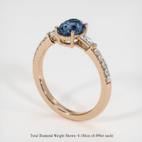 1.20 Ct. Gemstone Ring, 14K Rose Gold 2