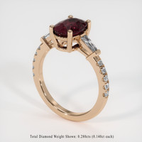 2.38 Ct. Gemstone Ring, 14K Rose Gold 2