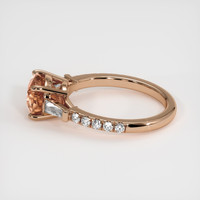 1.85 Ct. Padparadscha Sapphire Ring, 14K Rose Gold 4