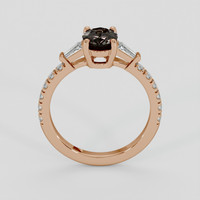 0.94 Ct. Color Change Sapphire Ring, 14K Rose Gold 3
