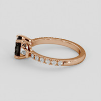 0.94 Ct. Color Change Sapphire Ring, 14K Rose Gold 4