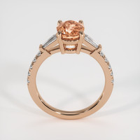 1.85 Ct. Padparadscha Sapphire Ring, 18K Rose Gold 3