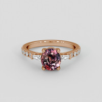 1.46 Ct. Bi Color Sapphire Ring, 18K Rose Gold 1