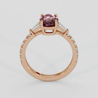 1.46 Ct. Bi Color Sapphire Ring, 18K Rose Gold 3