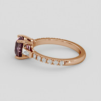 1.46 Ct. Bi Color Sapphire Ring, 18K Rose Gold 4