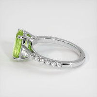 1.82 Ct. Green Tourmaline Ring, 10K White Gold 4