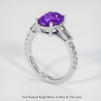 1.97 Ct. Gemstone Ring, 14K White Gold 2