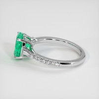 1.64 Ct. Emerald Ring, 18K White Gold 4