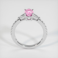 1.09 Ct. Pink Sapphire Ring, 18K White Gold 3