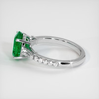 2.08 Ct. Emerald Ring, 18K White Gold 4