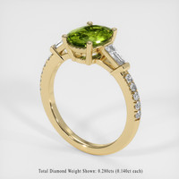 1.47 Ct. Gemstone Ring, 14K Yellow Gold 2