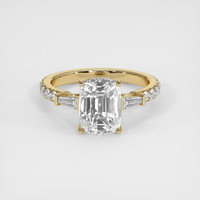 3.01 Ct. White Sapphire Ring, 14K Yellow Gold 1