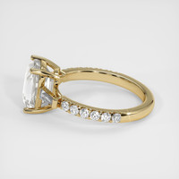 3.01 Ct. White Sapphire Ring, 14K Yellow Gold 4