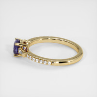 0.75 Ct. Violet Sapphire Ring, 14K Yellow Gold 4