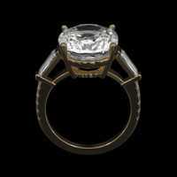 11.12 Ct. Sapphire Ring, 14K Yellow Gold 3