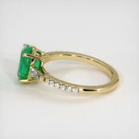 1.62 Ct. Emerald Ring, 18K Yellow Gold 4