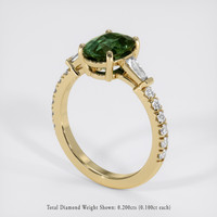 2.13 Ct. Bi Color Sapphire Ring, 18K Yellow Gold 2