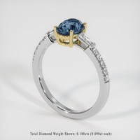 1.20 Ct. Gemstone Ring, 14K Yellow & White 2