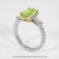 1.82 Ct. Gemstone Ring, 18K Yellow & White 2