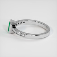 0.43 Ct. Emerald Ring, Platinum 950 4