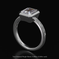 2.00 Ct. Gemstone Ring, Platinum 950 2