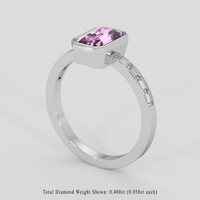 2.05 Ct. Pink Sapphire Ring, Platinum 950 2