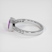 1.71 Ct. Pinkish Purple Sapphire Ring, Platinum 950 4