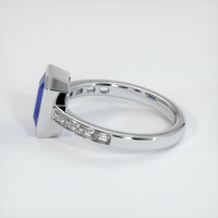 2.06 Ct. Blue Sapphire Ring, Platinum 950 4