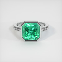 4.21 Ct. Emerald Ring, Platinum 950 1