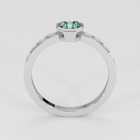 0.79 Ct. Greyish Blue Sapphire Ring, Platinum 950 3