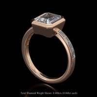 2.00 Ct. Gemstone Ring, 14K Rose Gold 2