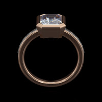 2.00 Ct. Gemstone Ring, 14K Rose Gold 3