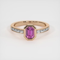 1.06 Ct. Sapphire Ring, 14K Rose Gold 1