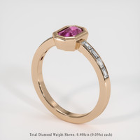 1.06 Ct. Sapphire Ring, 14K Rose Gold 2