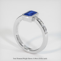 1.20 Ct. Sapphire Ring, 14K White Gold 2