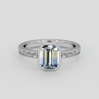 2.00 Ct. Bi Color / Parti Sapphire Ring, 14K White Gold 1