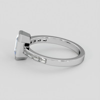 2.00 Ct. Bi Color / Parti Sapphire Ring, 14K White Gold 4