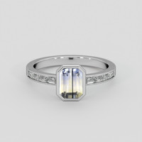 1.70 Ct. Bi Color / Parti Sapphire Ring, 14K White Gold 1