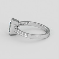 2.13 Ct. Bi Color / Parti Sapphire Ring, 14K White Gold 4