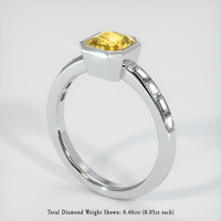 1.48 Ct. Sapphire Ring, 14K White Gold 2