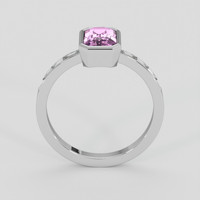 2.05 Ct. Pink Sapphire Ring, 18K White Gold 3