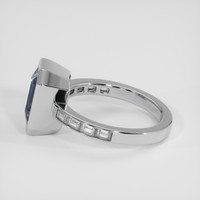 3.65 Ct. Blue Sapphire Ring, 18K White Gold 4