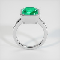 4.21 Ct. Emerald Ring, 18K White Gold 3