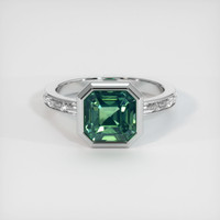 3.05 Ct. Sapphire Ring, 18K White Gold 1