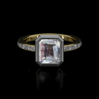 2.00 Ct. Gemstone Ring, 14K White & Yellow 1