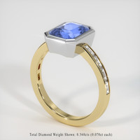 5.01 Ct. Sapphire Ring, 18K White & Yellow 2