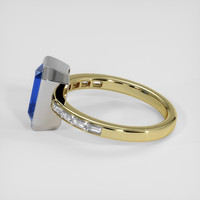 2.57 Ct. Blue Sapphire Ring, 18K White & Yellow 4
