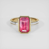 3.61 Ct. Pink Spinel Ring, 10K Yellow Gold 1