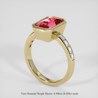 3.61 Ct. Pink Spinel Ring, 10K Yellow Gold 2
